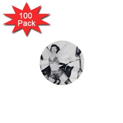 Betty Page Bdsm 1  Mini Buttons (100 Pack)  by CherleyTemples