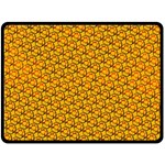 Pixel Art Mushroom Pattern Two Sides Fleece Blanket (Large) 80 x60  Blanket Back