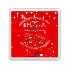 Merry, Happy Christmas, Christmas Gnome Memory Card Reader (square) by kyorashop23