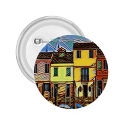 Colorful Venice Homes - Venezia, Italy 2 25  Buttons by ConteMonfrey