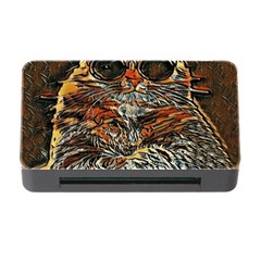 Cats Are Cooler Cat In Glasses Memory Card Reader With Cf by ConteMonfrey