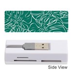 Tropical Green Monstera  Memory Card Reader (Stick) Front