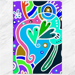 Crazy Pop Art - Doodle Hearts  Canvas 24  X 36  by ConteMonfrey