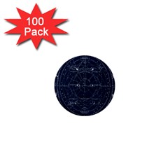 Astronomie Astrologie Vintage  1  Mini Buttons (100 Pack)  by ConteMonfrey