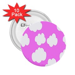 Purple Clouds 2 25  Buttons (10 Pack)  by ConteMonfrey