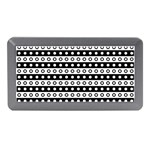Black And White Circles Pattern Memory Card Reader (Mini) Front
