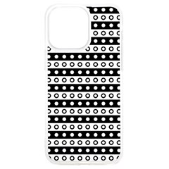 Black And White Circles Pattern Iphone 15 Pro Max Tpu Uv Print Case by ytdream