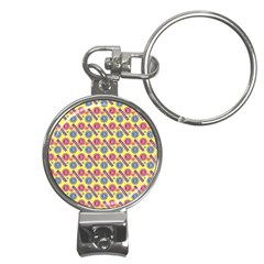 Colorful Bitcoin Pattern Nail Clippers Key Chain by ExtraAwesomeSauce