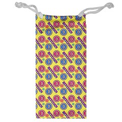 Colorful Bitcoin Pattern Jewelry Bag by ExtraAwesomeSauce