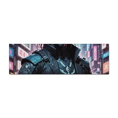 Cyberpunk Demon Samurai Sticker (bumper) by AwesomeSauce