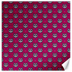 Calavera Cat Art Pattern Canvas 12  X 12  by ExtraAwesomeSauce