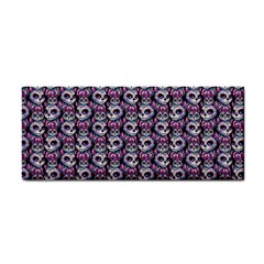Sugar Skull Cat Pattern Hand Towel by ExtraAwesomeSauce
