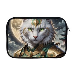 Epic Armored Cat Warrior Apple Macbook Pro 17  Zipper Case by ExtraAwesomeSauce