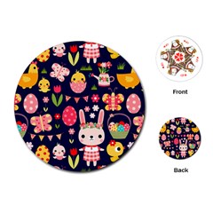 Bunny - Easter Pattern Playing Cards Single Design (round) by kyorashop23