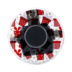 Christmas Texture, Pattern, Red, Craciun, Christmas, Bow, Gift On-the-go Memory Card Reader by kyorashop23