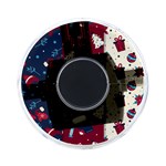 Flat Design Christmas Pattern Collection Art On-the-Go Memory Card Reader Back