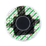 Christmas Paper Stars Pattern Texture Background Colorful Colors Seamless On-the-Go Memory Card Reader Front