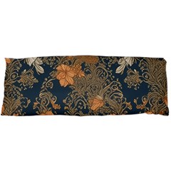 Seamless Pattern Patterns Leaves Vintage 15 x40  Body Pillow Case Dakimakura (two Sides) by Paksenen