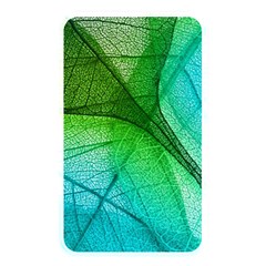 3d Leaves Texture Sheet Blue Green Memory Card Reader (rectangular) by Cemarart