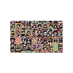 Spanish Gothic Girls Pattern Sticker Rectangular (100 Pack) by violetheavensky
