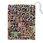 Spanish Gothic Girls Pattern Drawstring Pouch (4XL) Front
