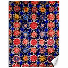 Retro Geometric Shapes And Flowers 3 Canvas 12  X 16  by violetheavensky
