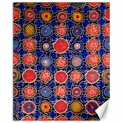 Retro Geometric Shapes And Flowers 3 Canvas 16  X 20  by violetheavensky