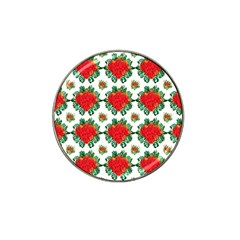 Retro 1880s Flowers Pattern 13 Hat Clip Ball Marker (10 Pack) by violetheavensky