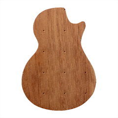 Retro 1880s Flowers Pattern 17 Guitar Shape Wood Guitar Pick Holder Case And Picks Set by violetheavensky