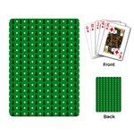 Green Christmas Tree Pattern Background Playing Cards Single Design (Rectangle) Back
