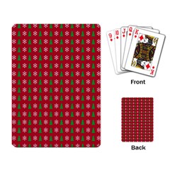 Snowflake Christmas Tree Pattern Playing Cards Single Design (rectangle) by Paksenen