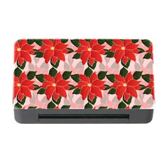 Poinsettia Pattern Seamless Pattern Christmas Xmas Memory Card Reader With Cf by Paksenen