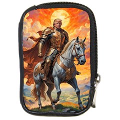 Heroic Trump Warrior In Golden Armor Compact Camera Leather Case by AwesomeSauce