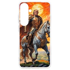 Heroic Trump Warrior In Golden Armor Samsung Galaxy S24 Ultra 6 9 Inch Tpu Uv Case by AwesomeSauce
