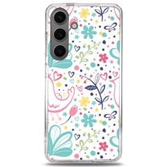 Cute Bird Pattern Samsung Galaxy S24 6 2 Inch Tpu Uv Case by designsbymallika