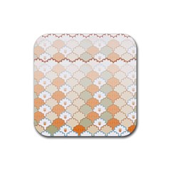 Shells Pattern Rubber Coaster (square) by designsbymallika