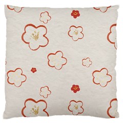 Floral Pattern Standard Premium Plush Fleece Cushion Case (two Sides) by designsbymallika