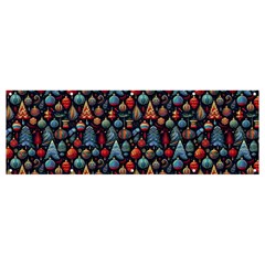 Vintage Style Christmas Decoration Pattern Motif Banner And Sign 12  X 4  by dflcprintsclothing