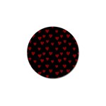 Small Cute Hearts  Golf Ball Marker (10 pack) Front