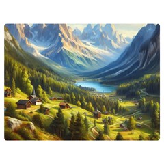 Forest Landscape Nature Trees Two Sides Premium Plush Fleece Blanket (baby Size) by Salmanaz77