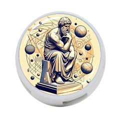 Thinker Sculpture Design Geometric 4-port Usb Hub (one Side) by Salmanaz77