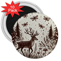 Artwork Graffiti Painting Creative 3  Magnets (10 Pack)  by Salmanaz77