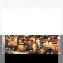 Village Houses Buildings Facade Rectangular Jigsaw Puzzl by Salmanaz77