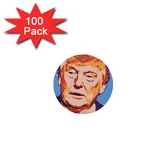 Orange Donald Trump 1  Mini Buttons (100 Pack)  by vintagetrump