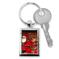 Christmas Art Key Chain (rectangle) by myclothy