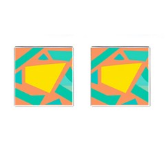 Geometric Design 02 Cufflinks (square) by myclothy