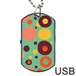 Geometric Design 11 Dog Tag USB Flash (Two Sides) Back