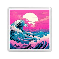 Waves Mountains Sky Memory Card Reader (square) by Grandong