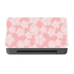 Lace White Ornamental Textile Memory Card Reader With Cf by Paksenen