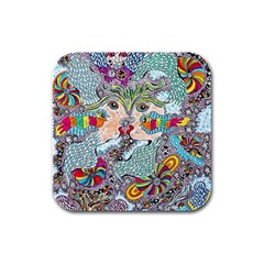 Supersonicangeldream Rubber Square Coaster (4 Pack) by chellerayartisans